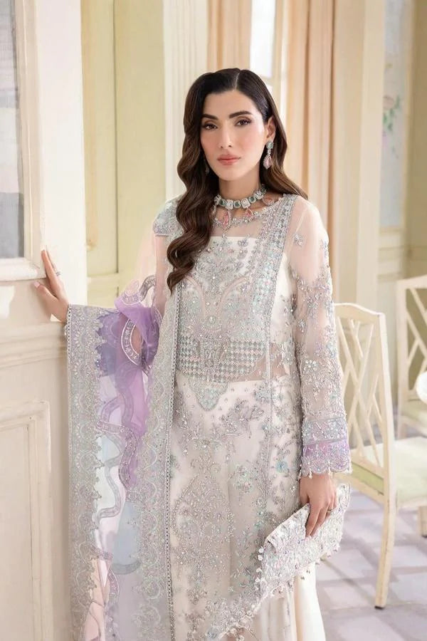 03-Piece Chiffon Suit With Heavy Embroidered - Ready To Wear