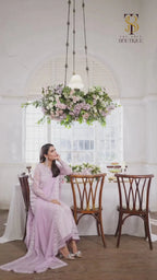 03 Piece Stitched Chiffon Embroidery Suit - Ready To Wear