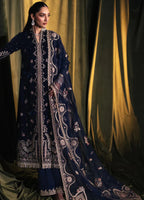 3 Piece Stitched Velvet Embroidery Suit - Ready To Wear