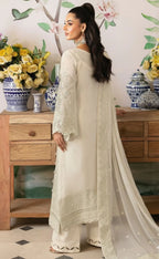 03 Piece Stitched Chiffon Embroidery Suit - Ready To Wear